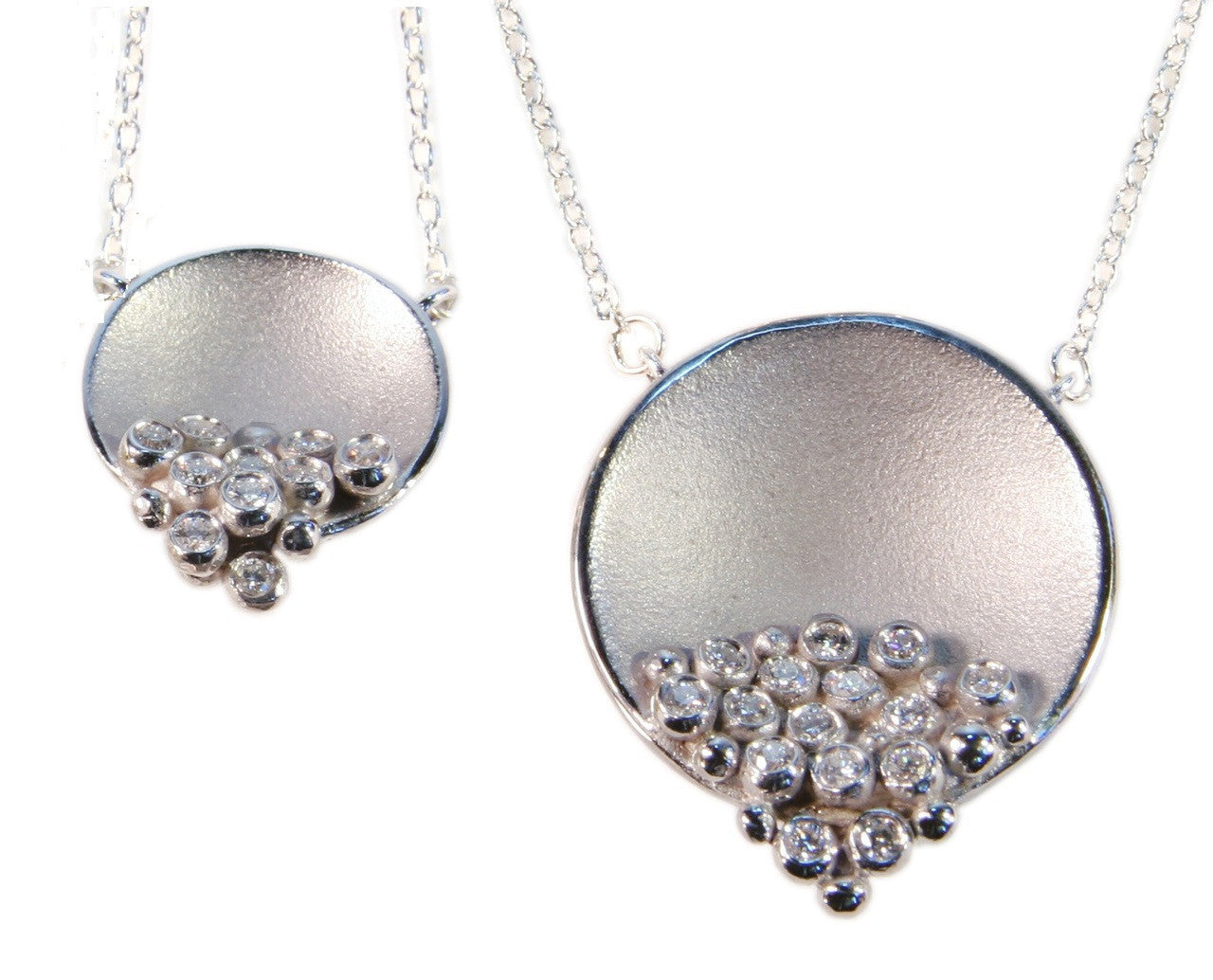Bowl of Diamonds necklace-small-18K gold-1