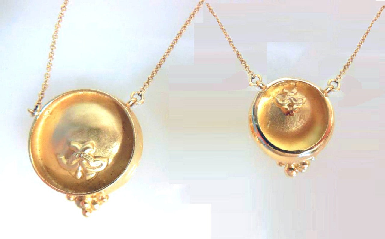 Bowl of Diamonds necklace-small-18K gold-3