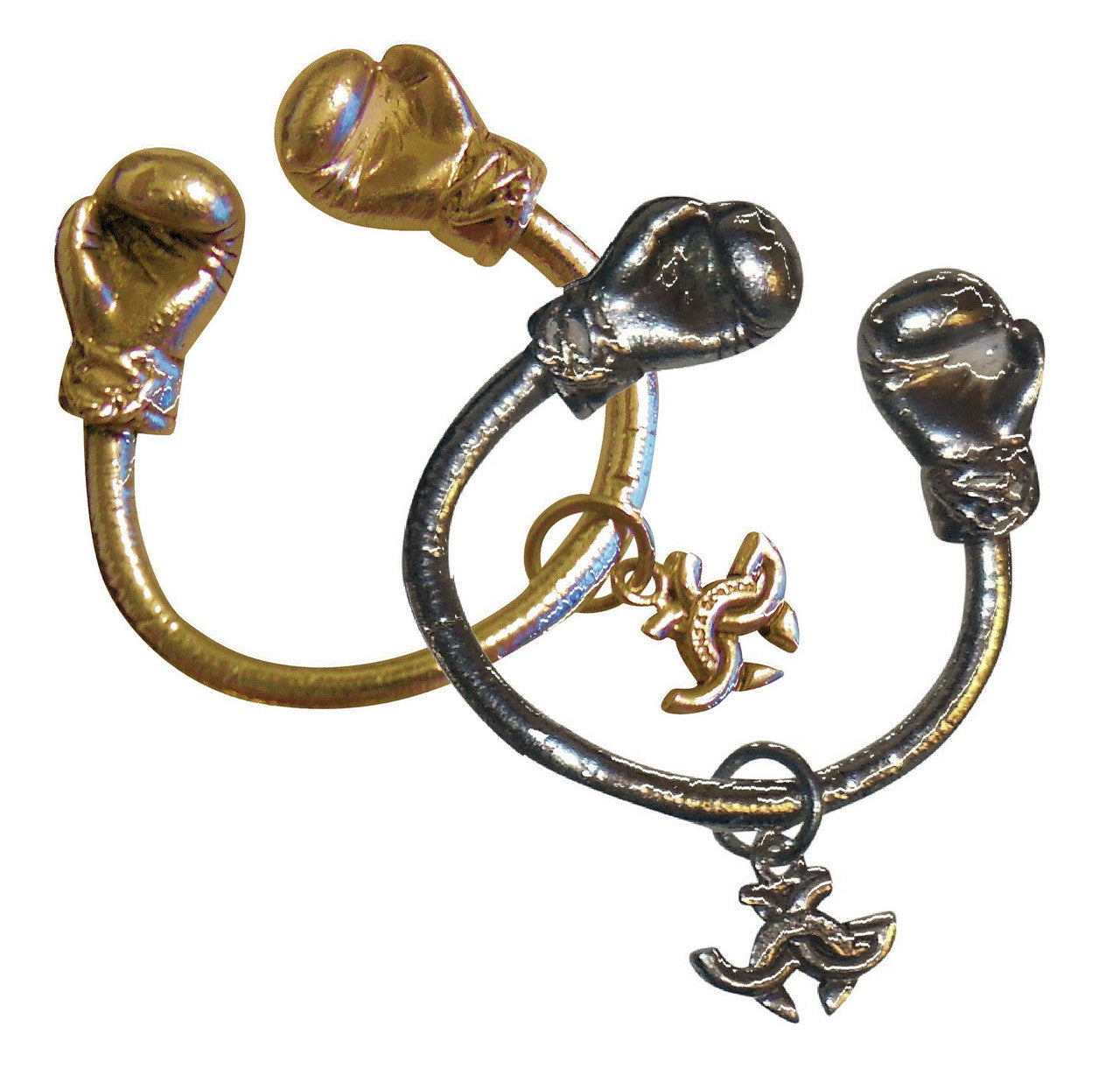 Boxing Glove Key Ring. 18K Gold. Fight for good, health, life & love.-14