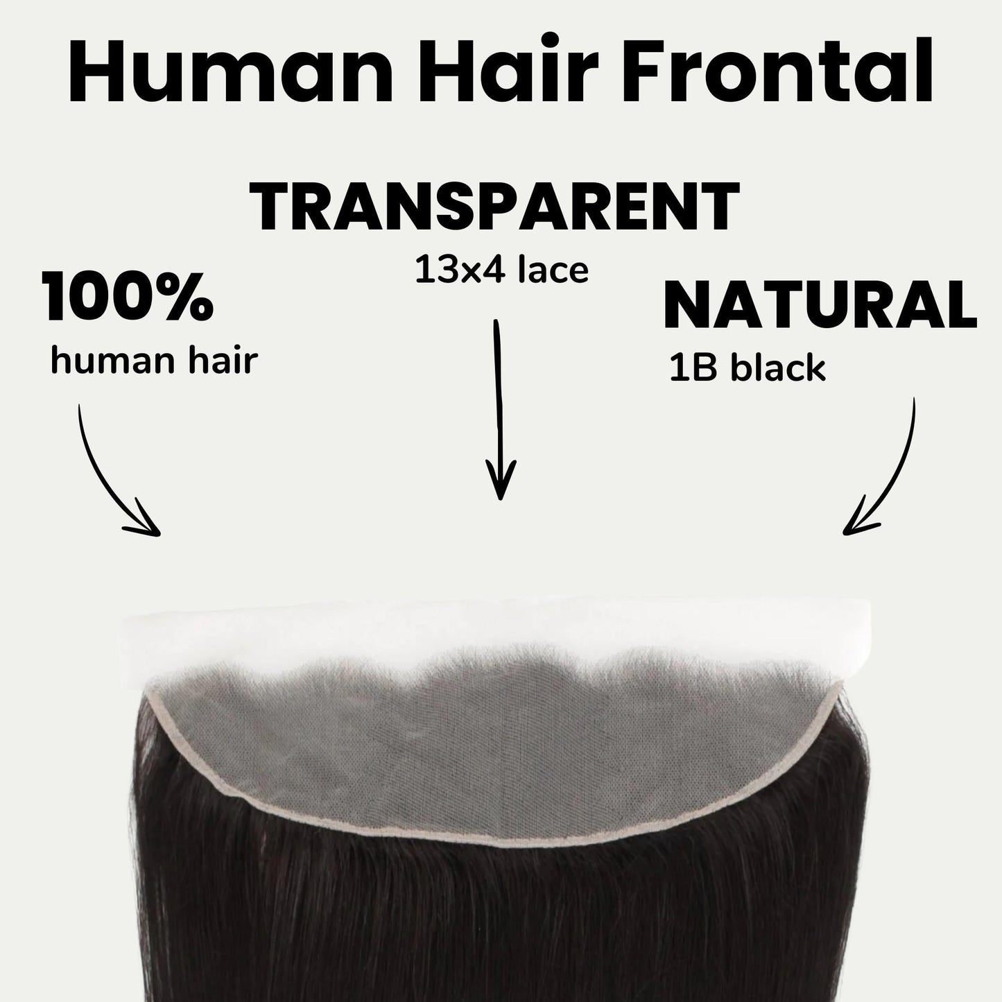 Brazilian Straight 13x4 Transparent Lace Human Hair Frontal