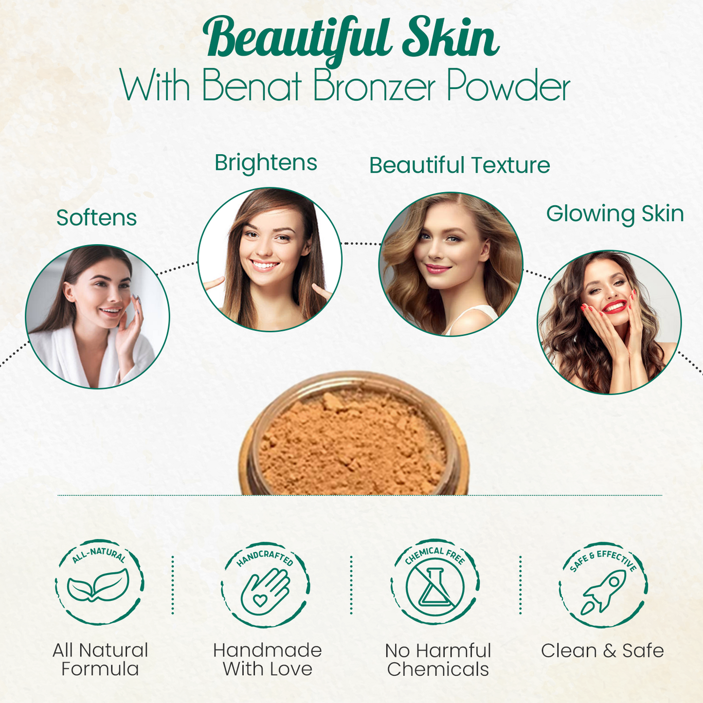 All-Natural Bronzer Loose Powder. Eco-Friendly-4