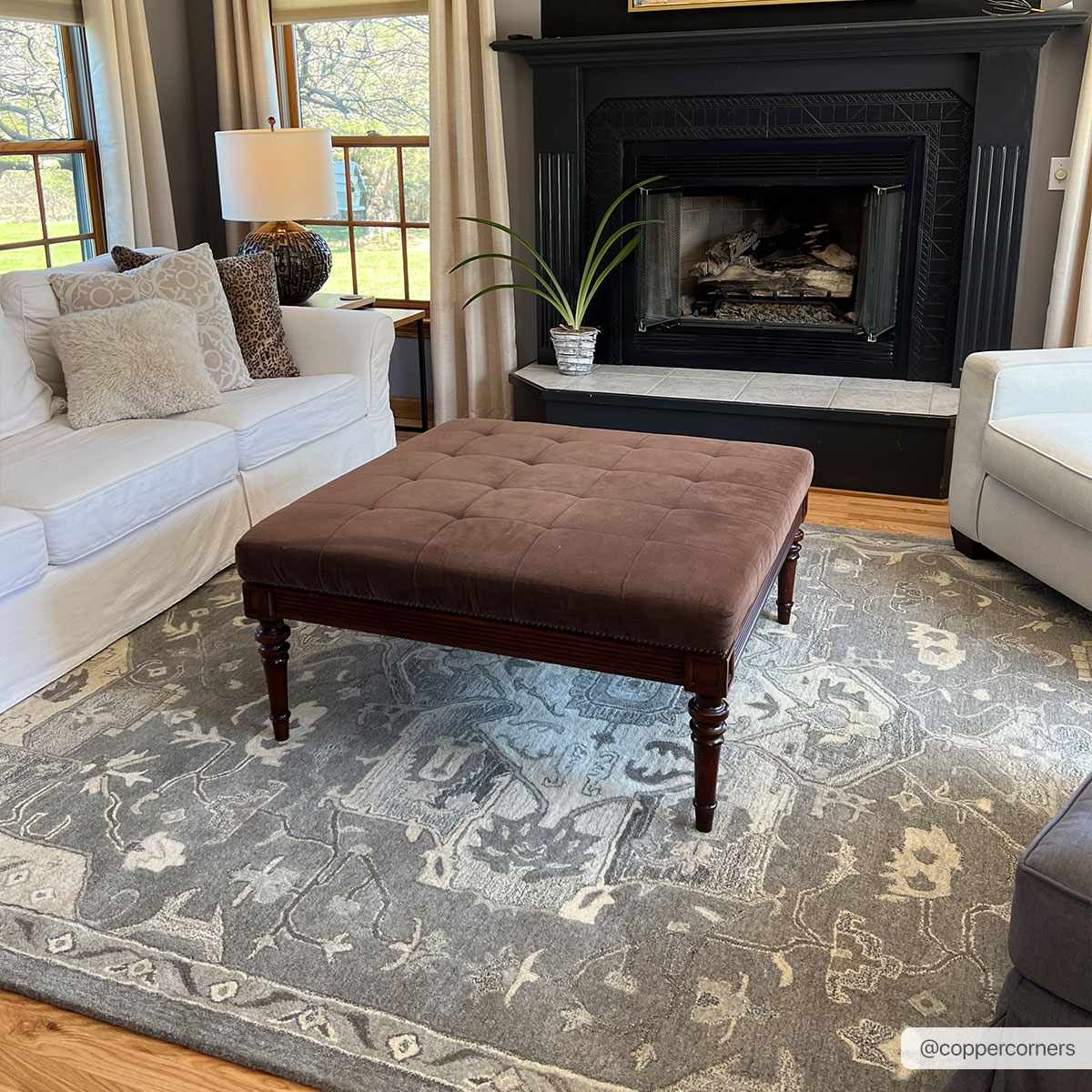 Broomfield 1196 Hand Tufted Taupe Wool Rug-1
