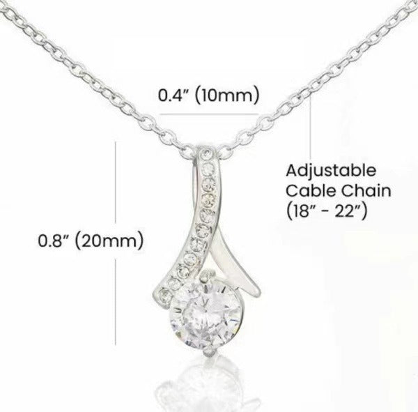 Soulmate Design Touching Herringbone Pendant Classic Versatile Mother's Day Gift Necklace