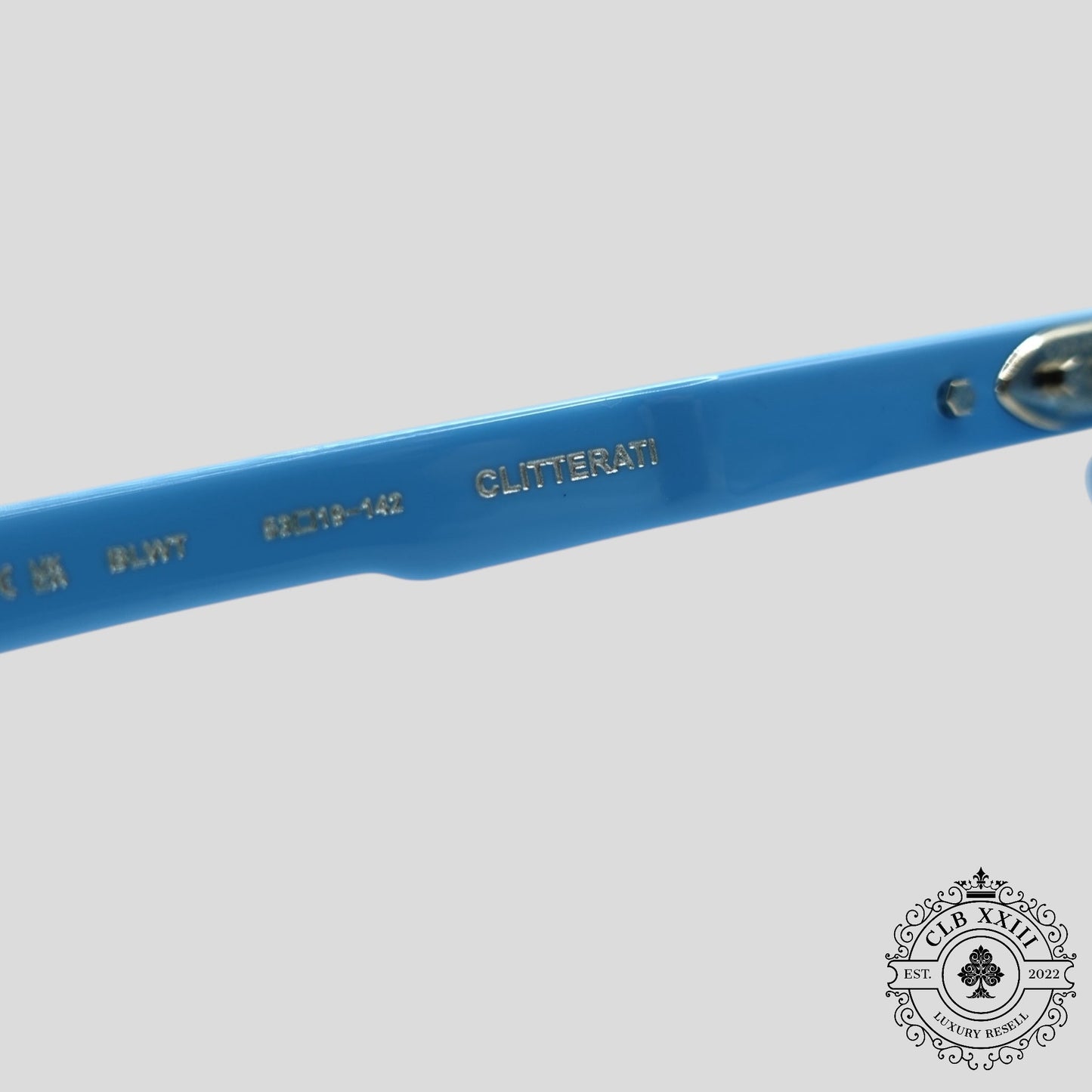 Chrome Hearts Clitterati Glasses in Blue