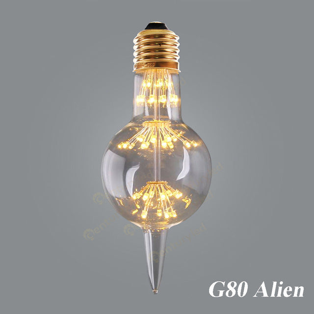 G80 G95 Retro Starry Sky Dimmable led Bulb 3W 2200K E27 220V Wine Bottle Decorative Christmas Lightbulb Lamp Lampada Led