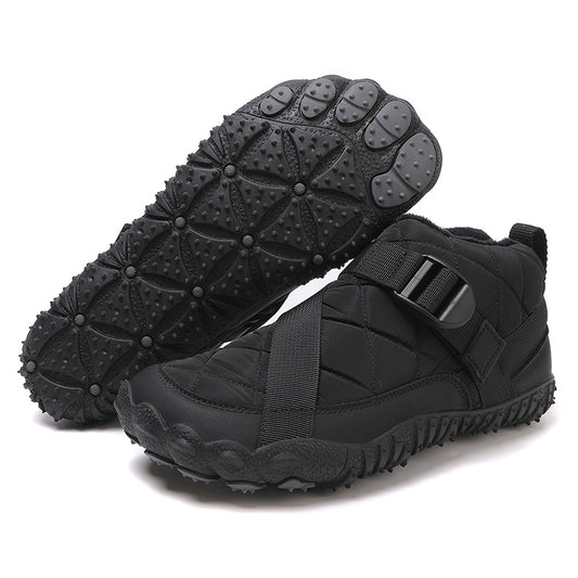 Outdoor five finger snow boots waterproof cotton shoes with plush and thickened hiking cotton boots