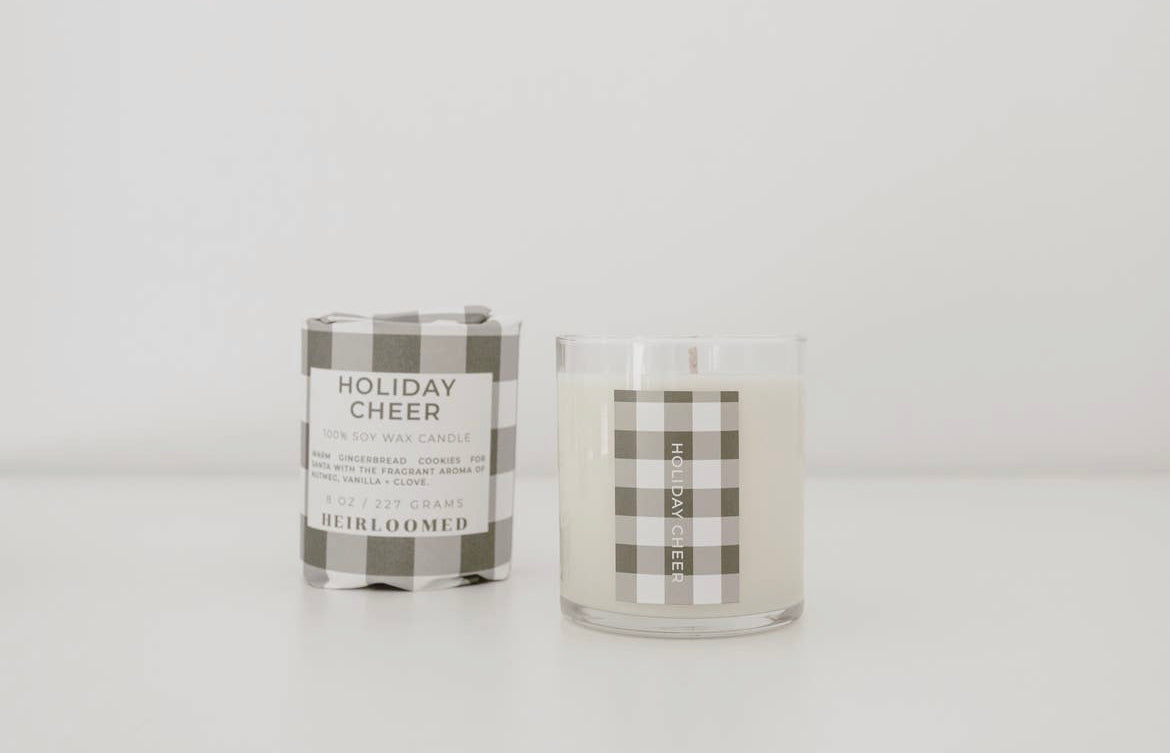 Holiday Cheer (Gingerbread, Nutmeg and Vanilla) Scented Candle-0