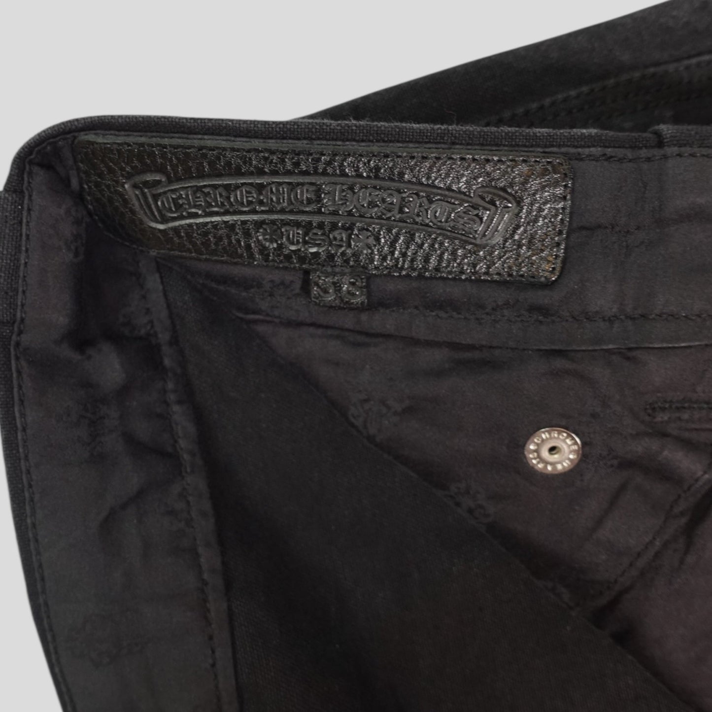 Chrome Hearts 13 Cross Patch Carpenter Shorts in Black