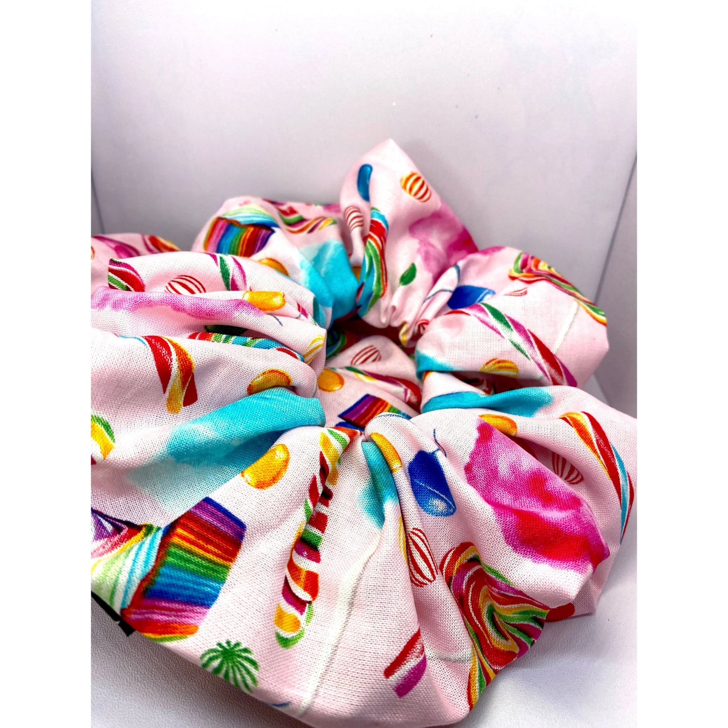 Pink Candy Scrunchie