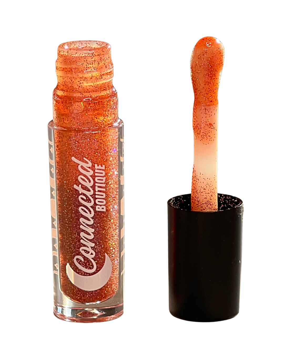 Promise pink duochrome lip gloss with duochrome glitter apple scented-1