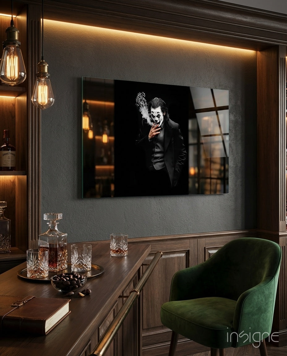 Joker Glass Wall Art