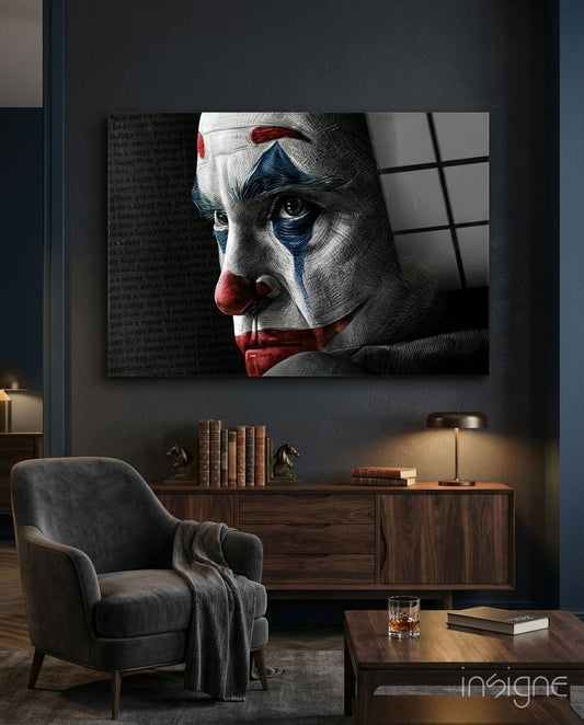 Joker Glass Wall Art