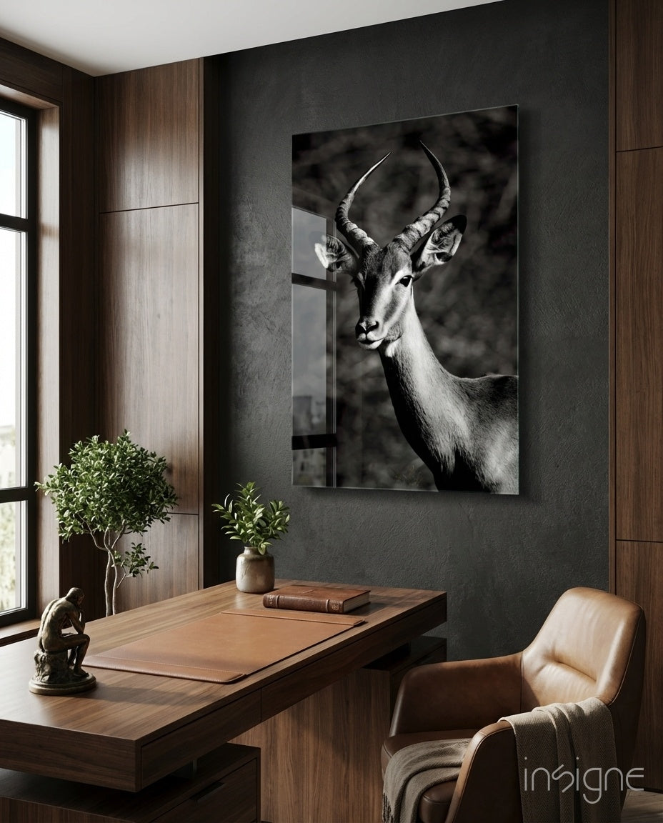 Deer Glass Wall Art