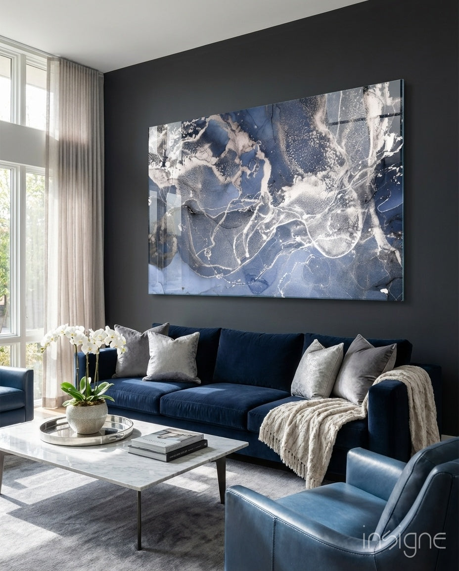 Abstract Glass Wall Art