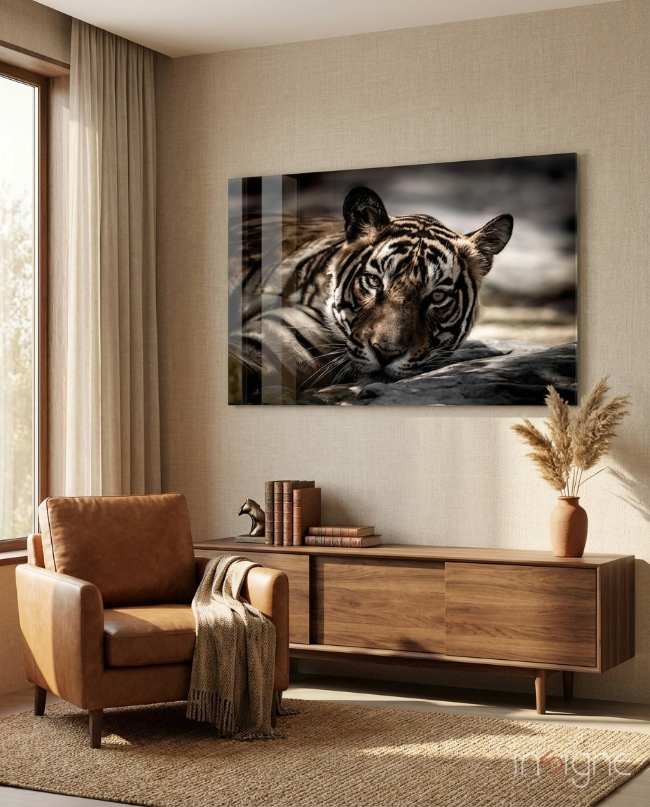Tiger Glass Wall Art