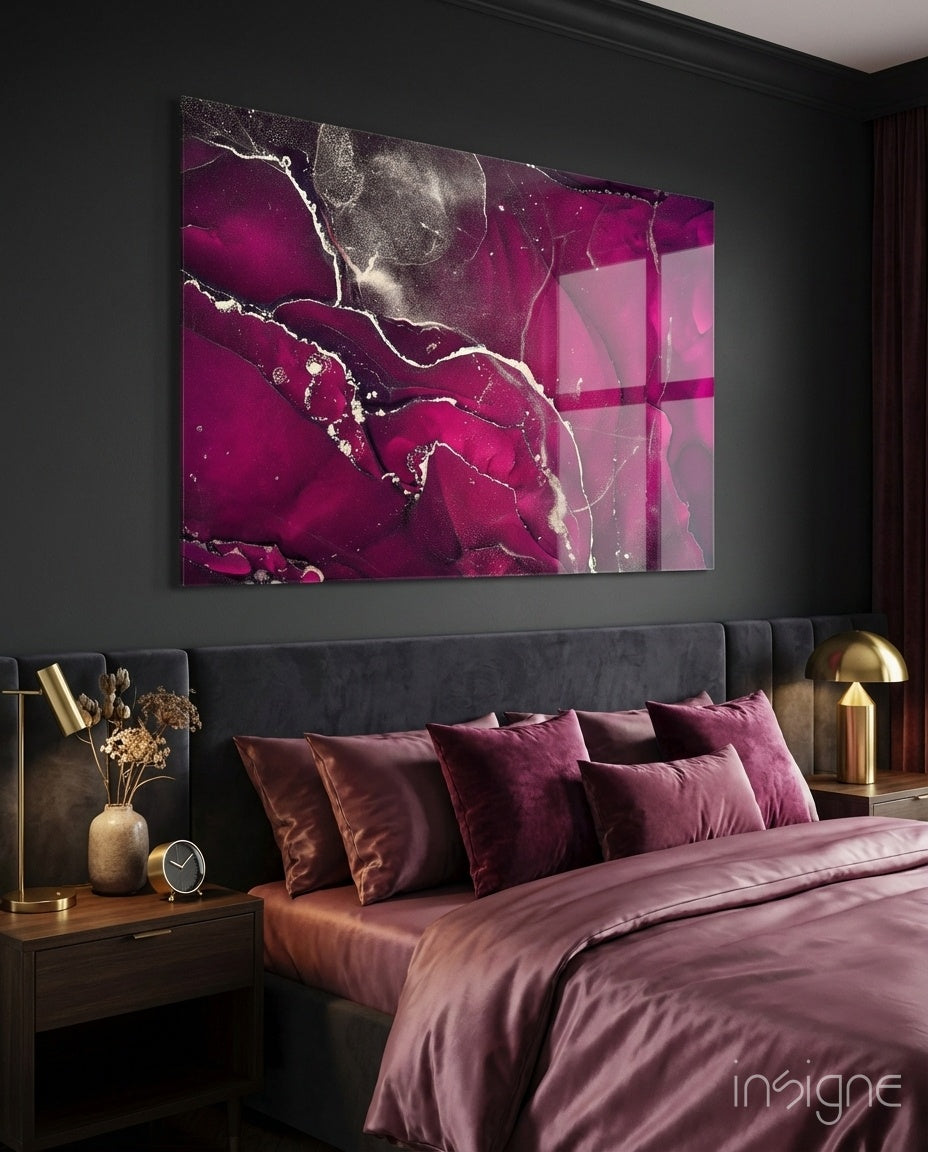 Abstract Depth Glass Wall Art