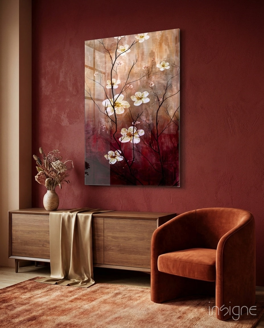 Daisies Glass Wall Art