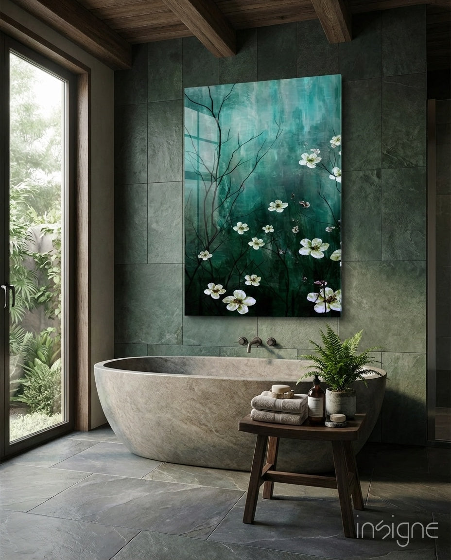 Daisies Glass Wall Art