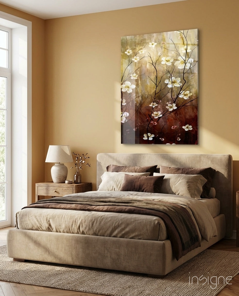 Daisies Glass Wall Art