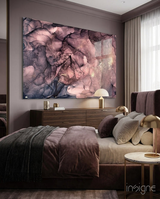 Abstract Depth Glass Wall Art