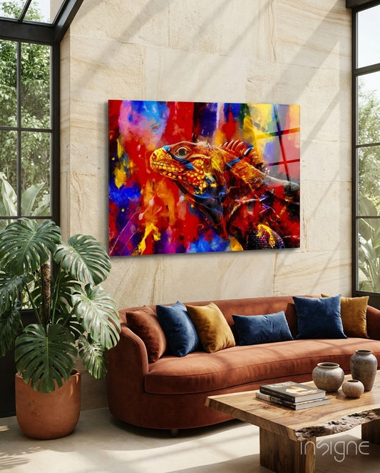 Chameleon Glass Wall Art