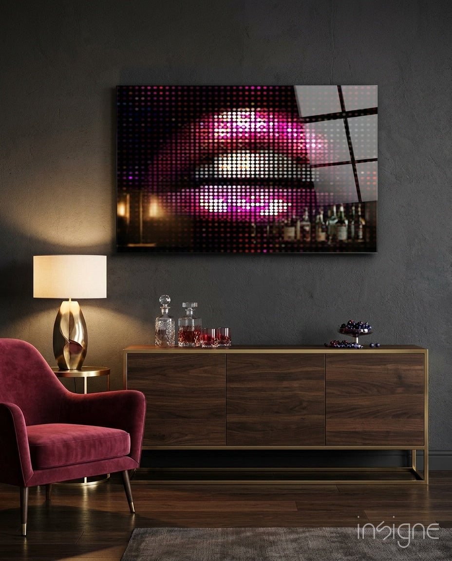 Lip Glass Wall Art