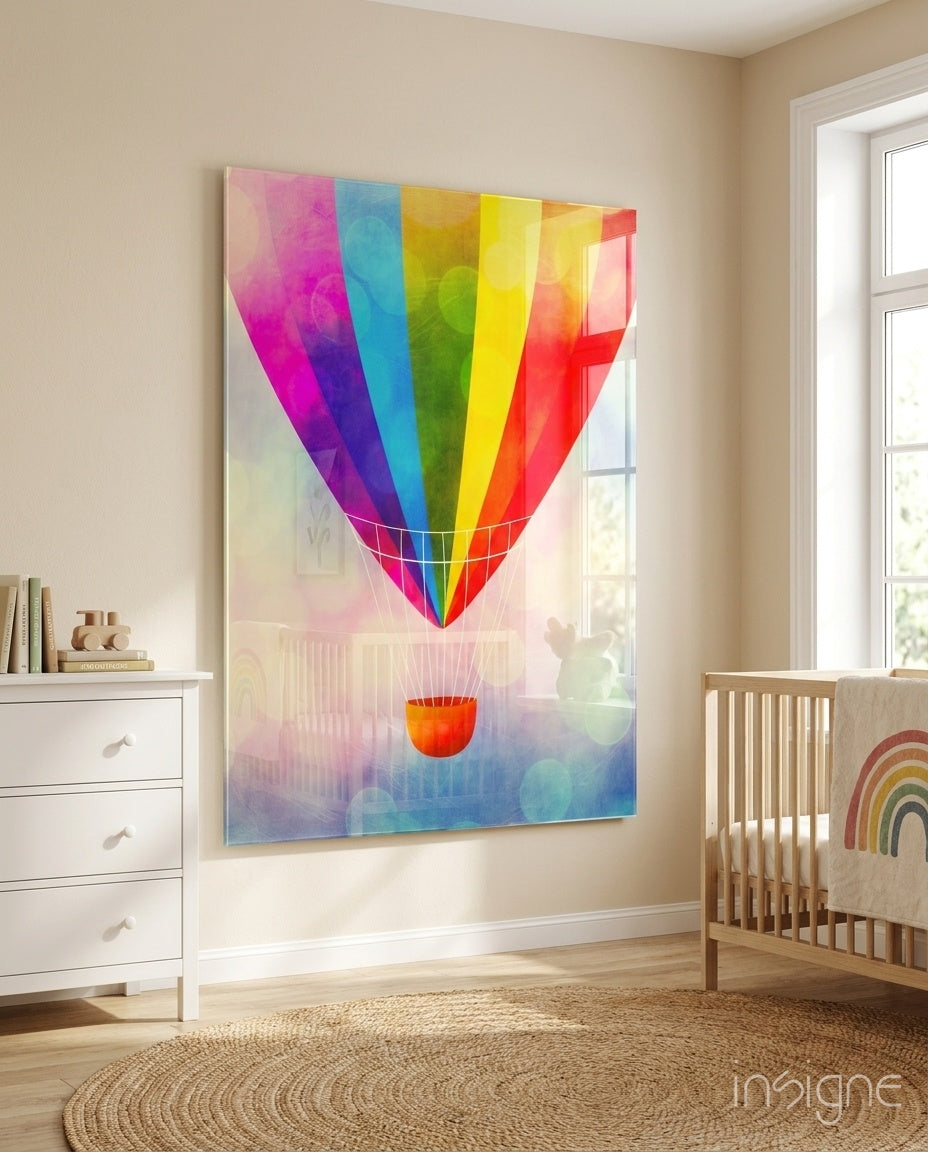 Balloon Glass Wall Art