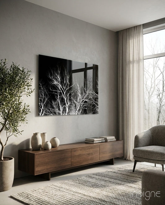 Night of the Tree Glass Wall Art