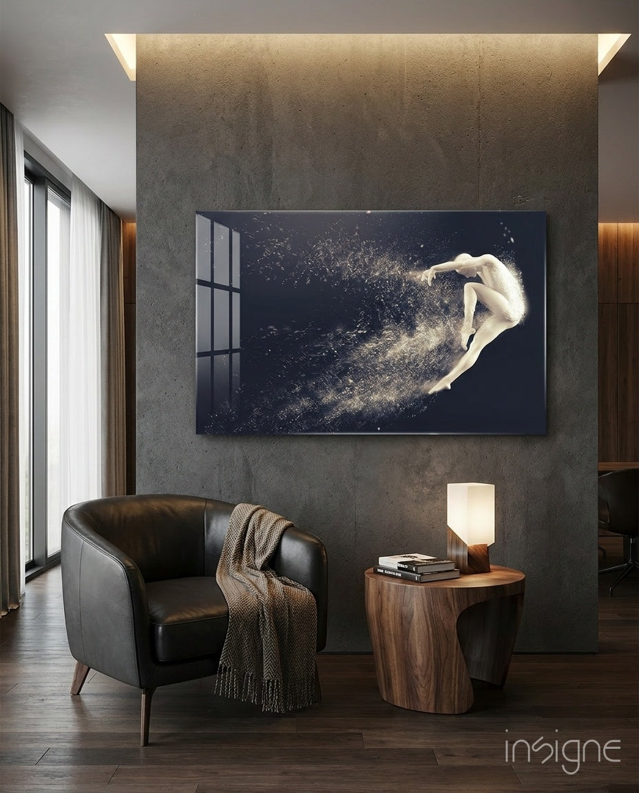 Dance of the Spirit Glass Wall Art