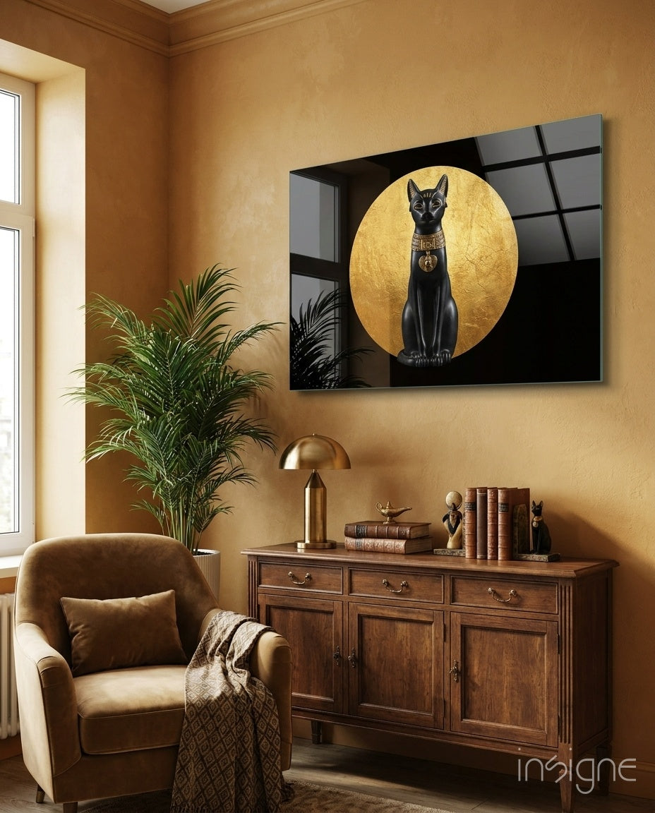 Cat Glass Wall Art