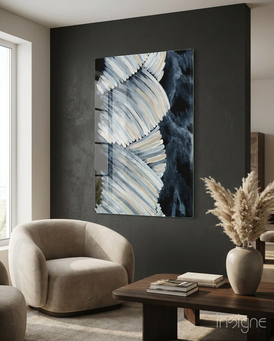 Abstract Glass Wall Art