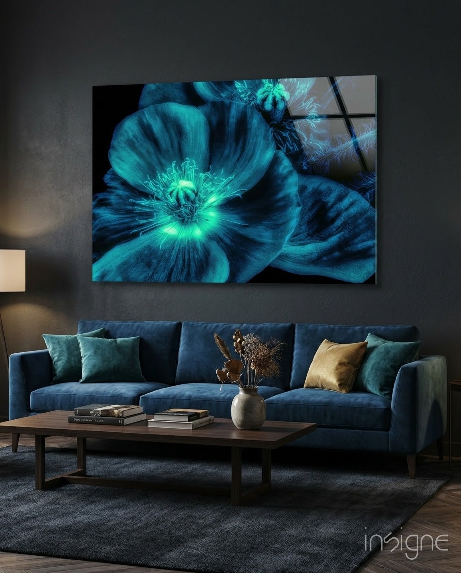 Malvales Flower Glass Wall Art