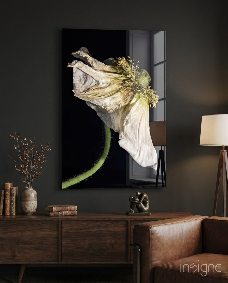 Flower Glass Wall Art