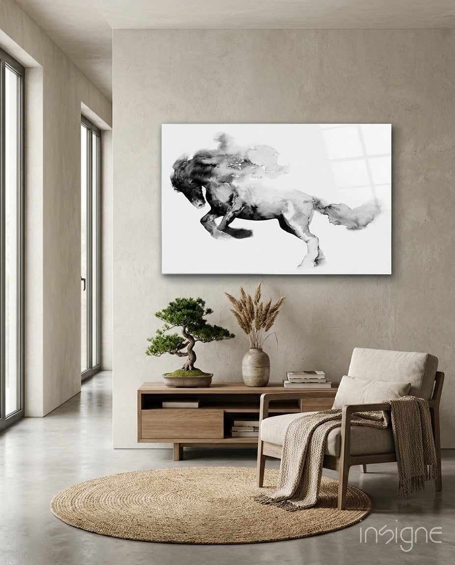 Horse Glass Wall Art