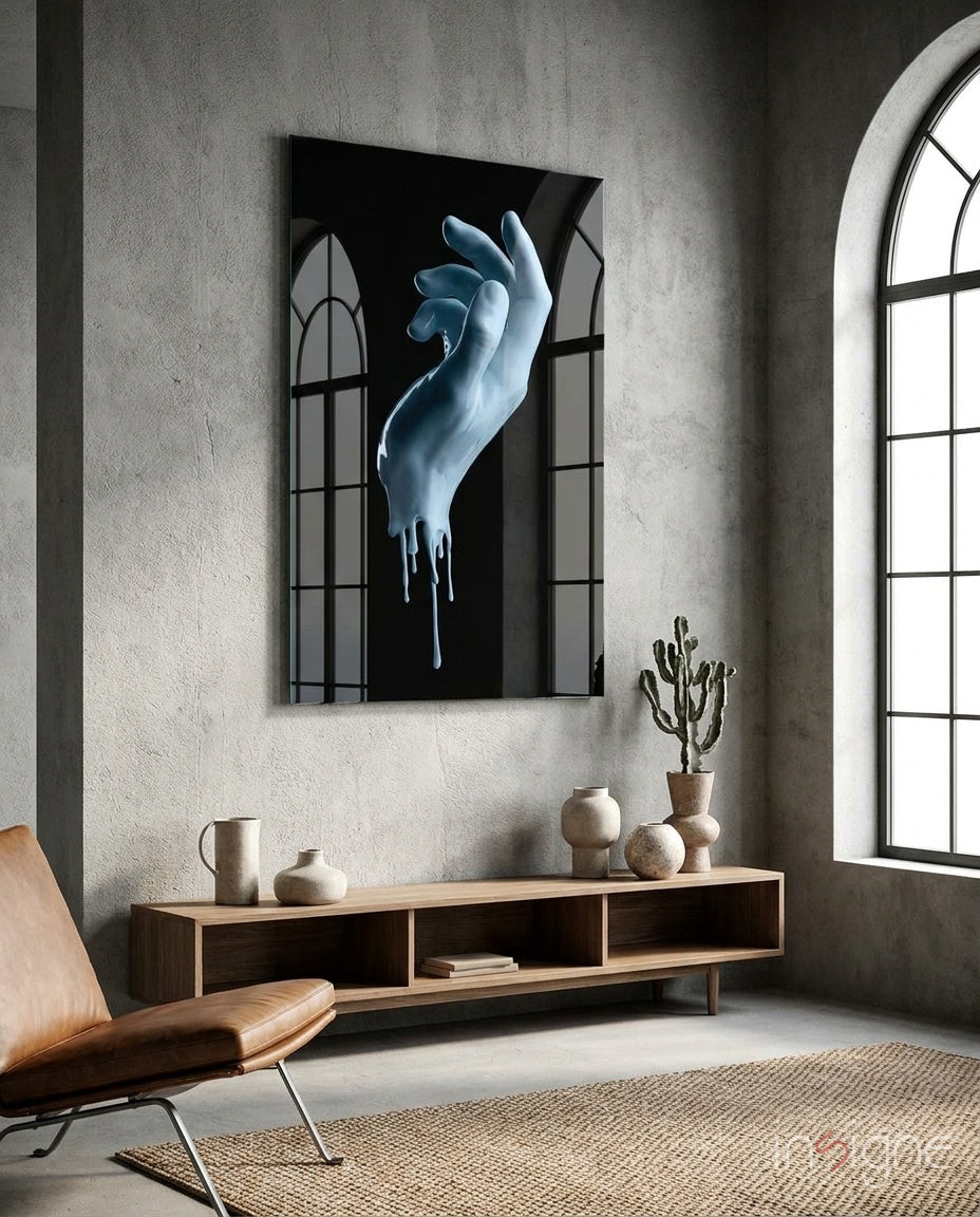 Hand Glass Wall Art