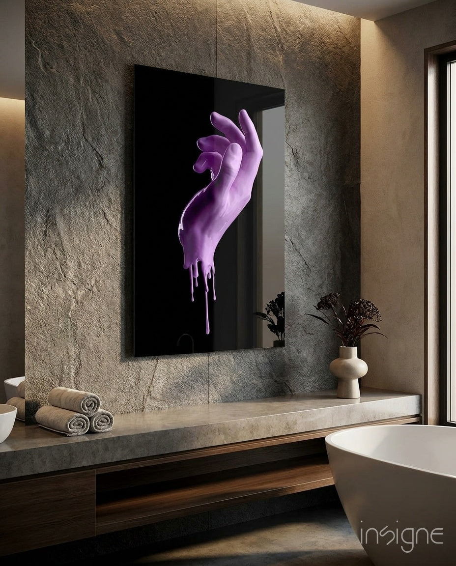 Hand Glass Wall Art
