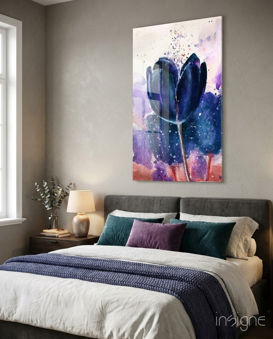 Tulip Glass Wall Art