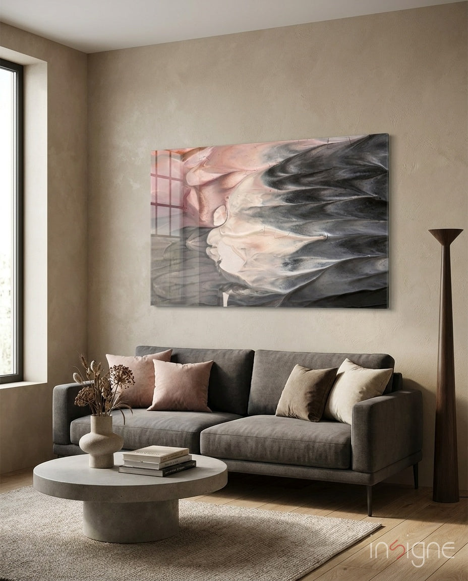 Abstract Glass Wall Art