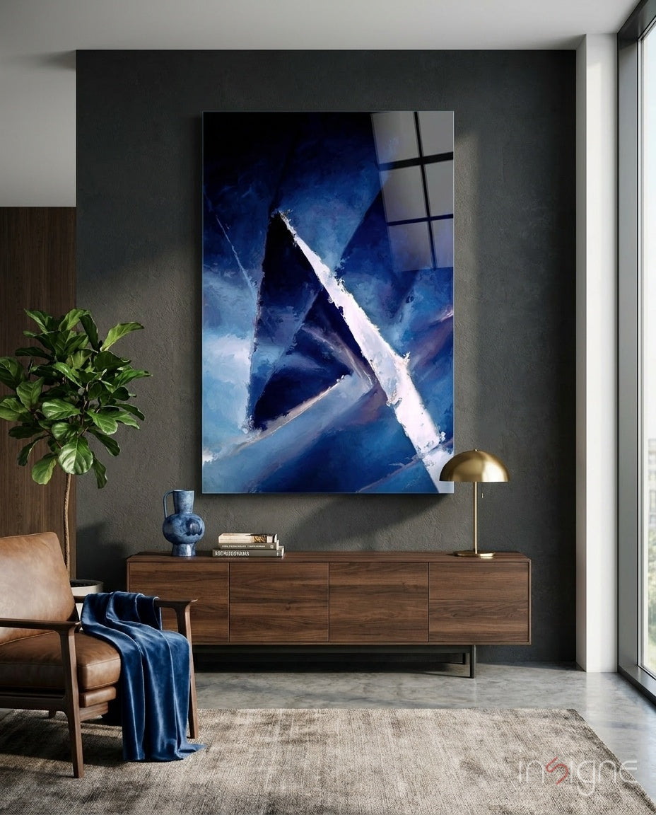 Abstract Glass Wall Art
