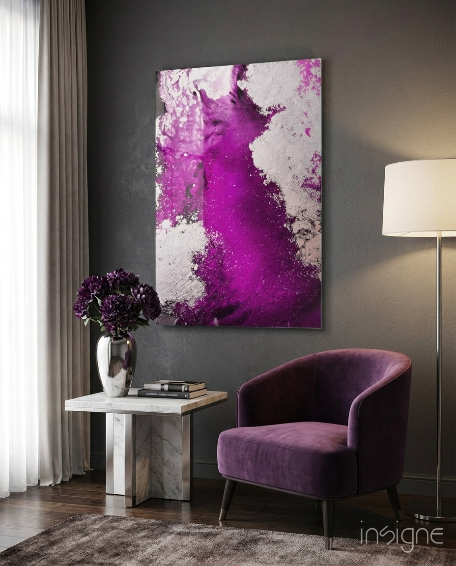 Colors of Abstraction Glass Wall Art