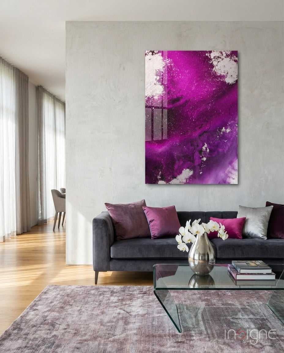 Colors of Abstraction Glass Wall Art