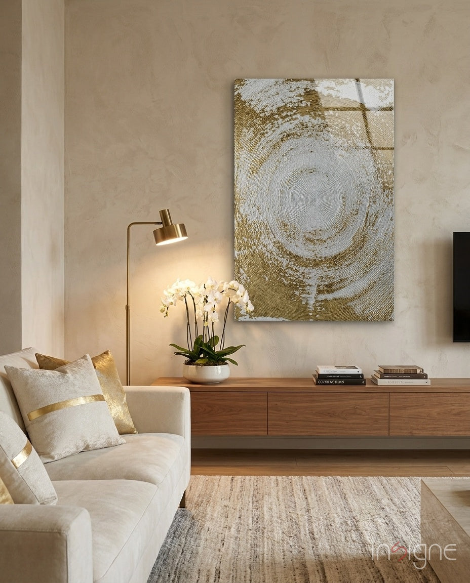 Abstract Loop Glass Wall Art