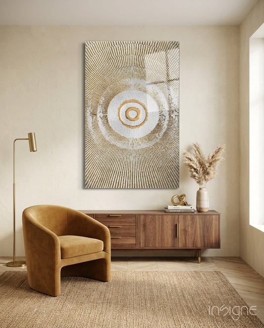 Abstract Loop Glass Wall Art