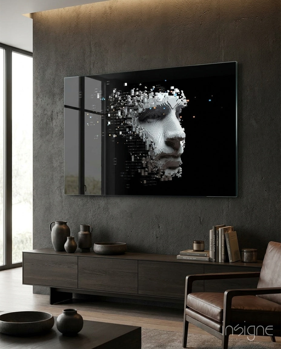 Being Human Glass Wall Art