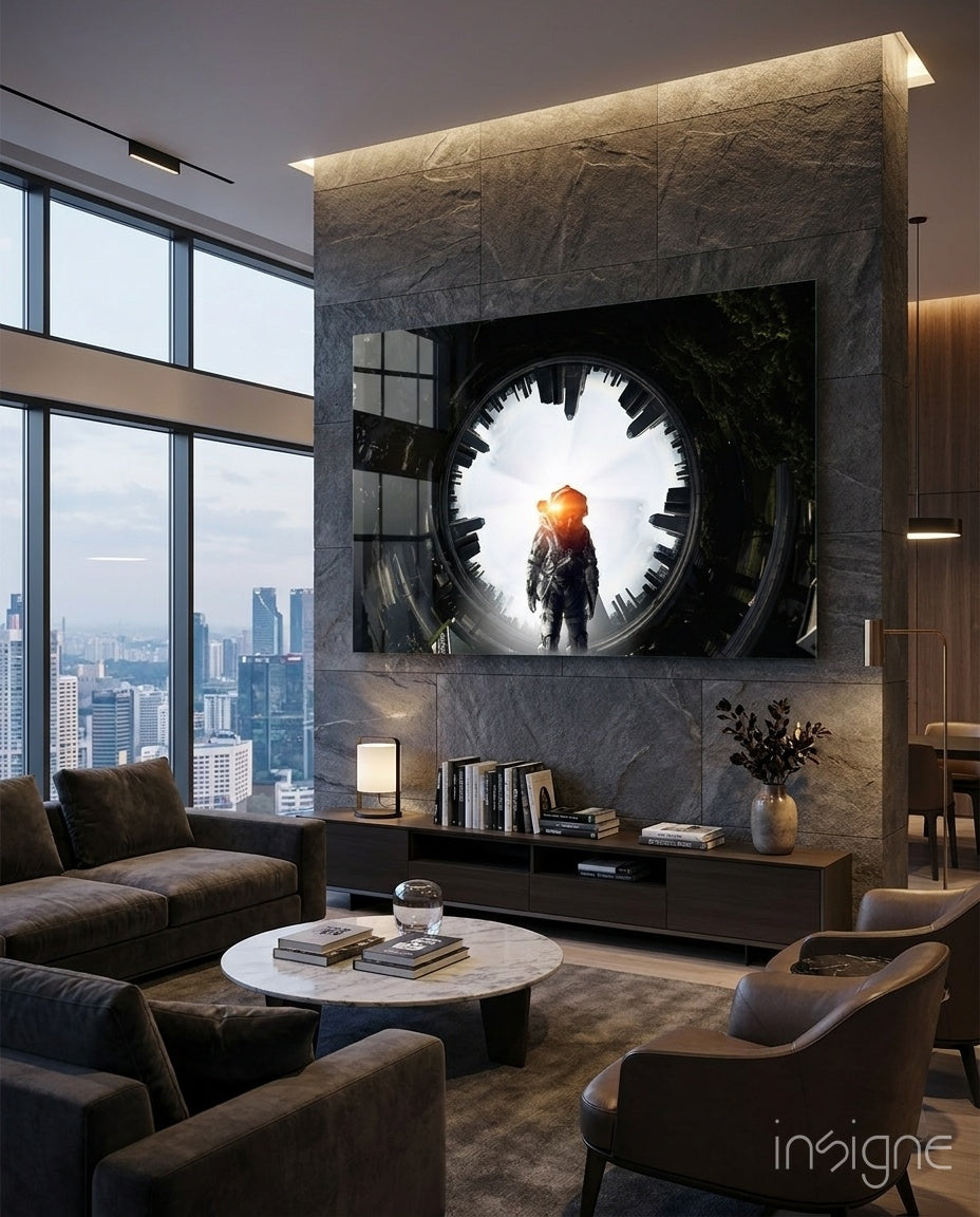 Astronaut Glass Wall Art