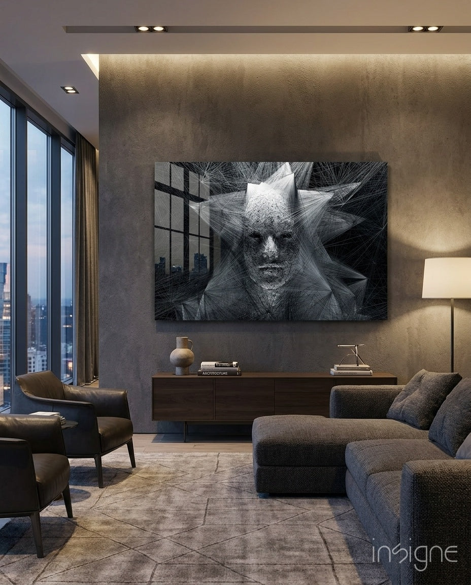 Self Glass Wall Art
