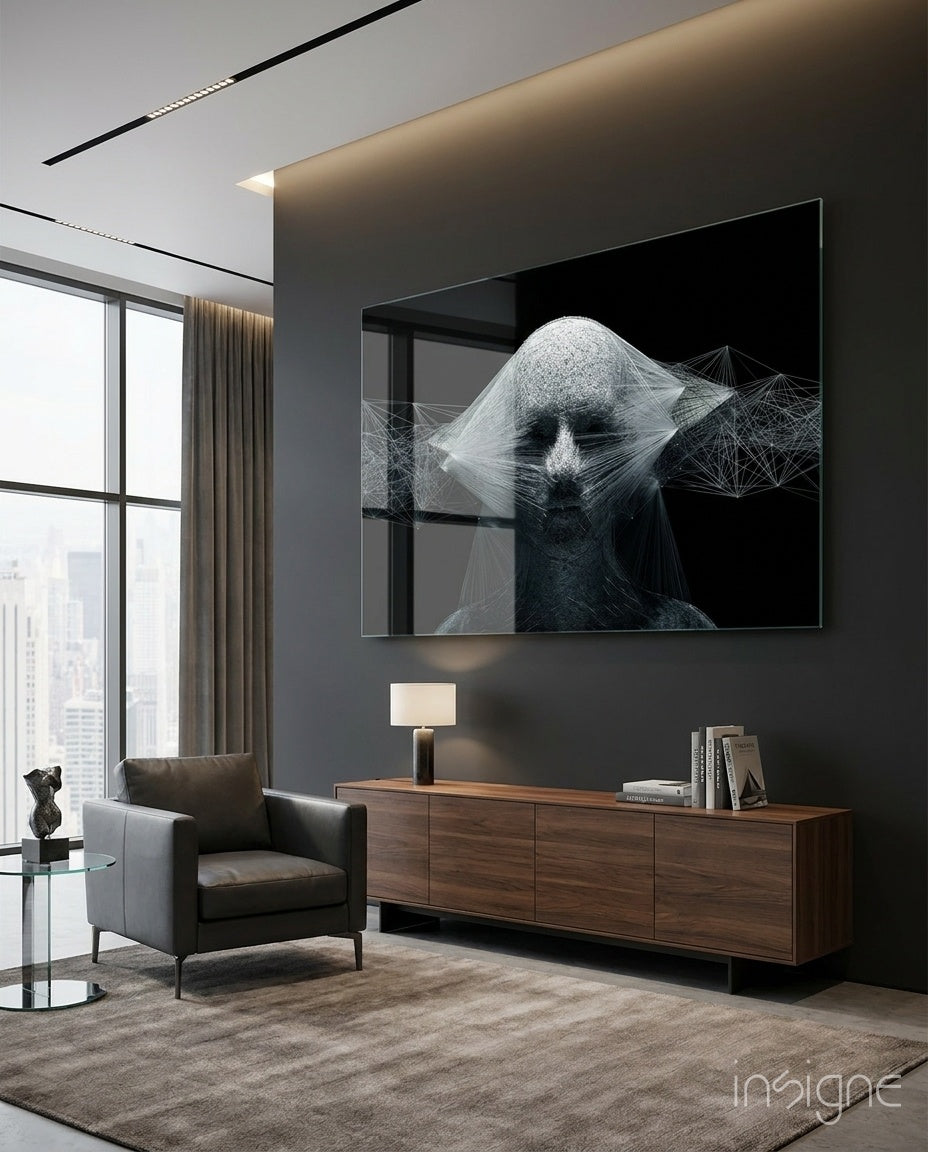 Self Glass Wall Art
