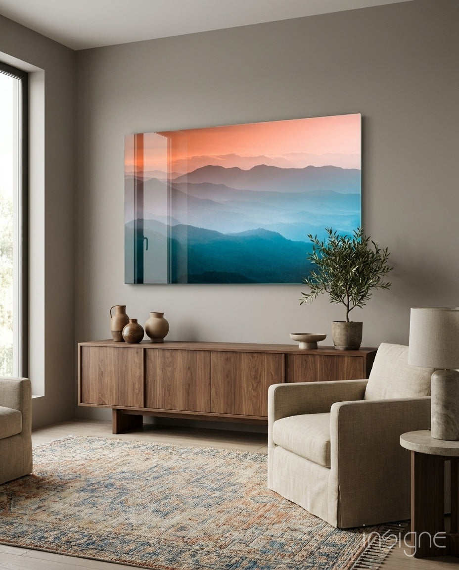Abstraction Glass Wall Art