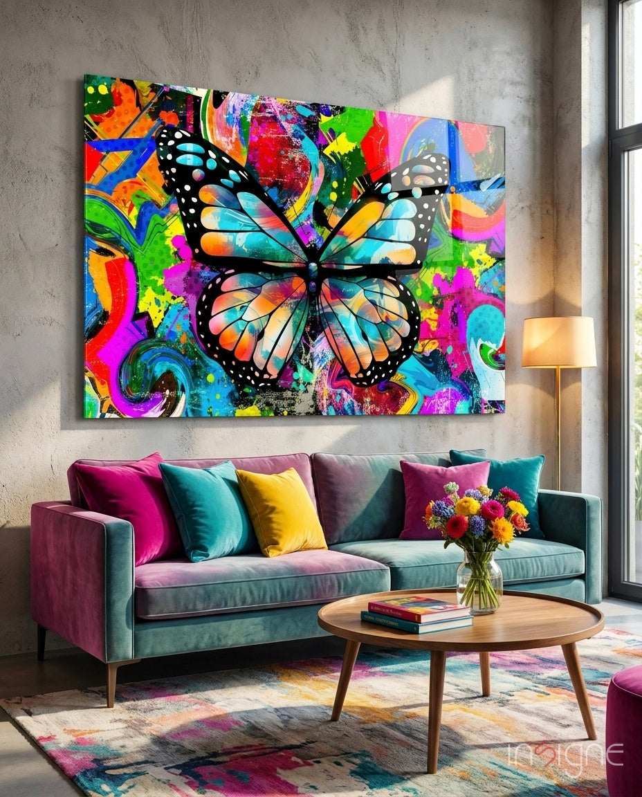 Butterfly Glass Wall Art