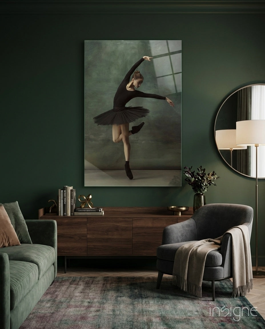 Ballerina Glass Wall Art
